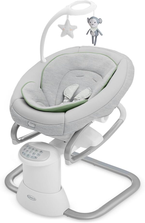 0ccc5481e38f4c40a0cc870b7a26b344 Soothe My Way with Removable Rocker, Madden - Versatile Baby Swing & Portable Rocker