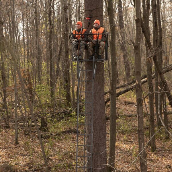 0cfc0ff6af234243a6390d6bc482d747 RIVERS EDGE Lockdown 21 ft. 2-Man Ladder Treestand LD202E