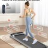 Walking Pad, Under Desk Treadmill with Incline for Home Office 2.5HP Portable Walking Treadmill with 280 Lbs Weight Capacity Walking Machine, Remote Control, LED Display