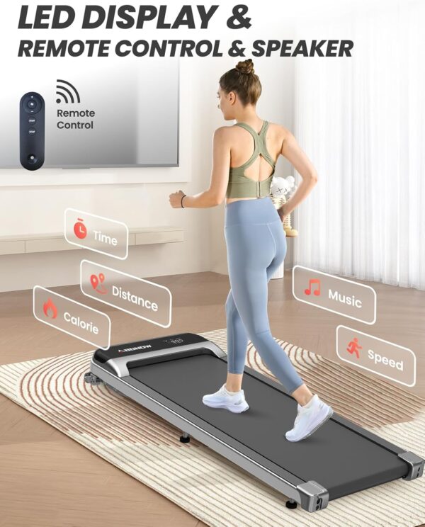 0d3cfcbfc4e04ac8be8625515be8c922 Walking Pad, Under Desk Treadmill with Incline for Home Office 2.5HP Portable Walking Treadmill with 280 Lbs Weight Capacity Walking Machine, Remote Control, LED Display