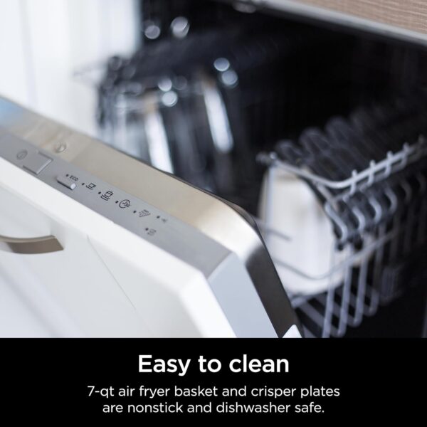 0d3d94c0b685420ab0adcda3080140c2 DZ401 Foodi 10 Quart 6-in-1 DualZone XL 2-Basket Air Fryer with 2 Independent Frying Baskets, Match Cook & Smart Finish to Roast, Broil, Dehydrate for Quick, Easy Family-Sized Meals, Grey