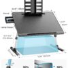 SAIJI X-Large Adjustable Laptop Table with Storage Drawer