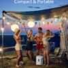 Nugget Ice Makers Countertop, Pebble Ice Makers with Soft Chewable Ice, Ready in 6 Mins, 35lbs/24H, One-Click Operation, Self Cleaning, Portable Ice Maker Machine for Home/Kitchen/RV/Camping