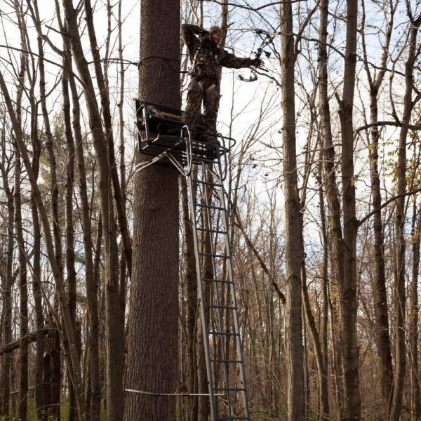 0da7f224f3f04807bf978317edb8a9e9 RIVERS EDGE Lockdown 21 ft. 2-Man Ladder Treestand LD202E