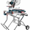 Gravity-Rise Miter Saw Stand with Wheels