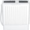 Portable Washing Machine, Twin Tub 20 Lbs Capacity, Washer(12 Lbs) and Spinner(8 Lbs), Durable Design, Timer Control, Compact Laundry Washer for RV, Apartments and Dorms, Grey+White