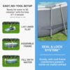 Bestway Oval Above Ground Pool Set (10' x 6'7" x 33")| Includes Filter Pump & ChemConnect Dispenser