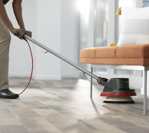 0e13f6a0d62246d98493c5eb9fe2c1a2 Commercial Orbiter Hard Floor Cleaner Machine, Multi-Purpose Floor Cleaning, Random Orbital Drive, Wide Cleaning Path, 50-Foot Long Cord, ORB550MC, Gray/Red-Oreck
