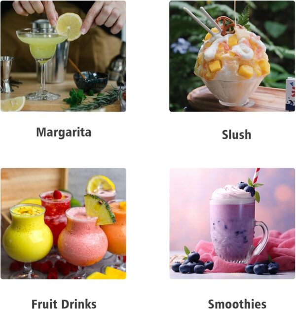 0e7de26582c84958a1cd84b720d5615b Commercial Slushy Machine - 1000W 30L Tanks Slush Maker Machine 304 Stainless Steel Commercial Margarita Machines Efficient Cooling the Ideal Slushie Maker for Bars Cafes Restaurants