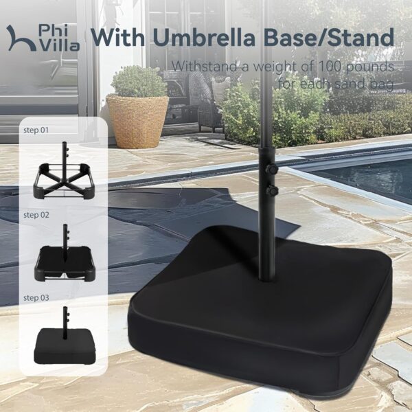 0e7e8498d3f344d3ab4079c1b58183a1 15ft Patio Umbrella Double-Sided Outdoor Market Extra Large Umbrella with Crank, Umbrella Base Included (Dark Red)