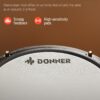Donner DED-80 Electronic Drum Set, Electric Drum Set for Beginner with 4 Quiet Mesh Drum Pads, 2 Switch Pedal, 180+ Sounds, Throne, On-Ear Headphones, Sticks, and Melodics Lessons Included.