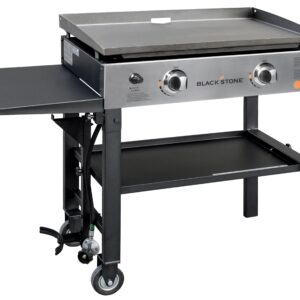 2-Burner 28" Griddle Cooking Station with Stainless Steel