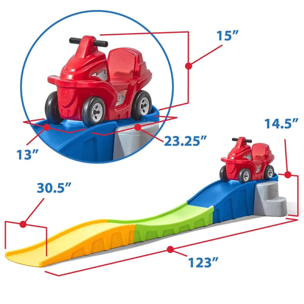 Step2 Anniversary Edition Up & Down Roller Coaster with over 10 feet of track