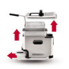 Ultimate Steel Deep Fryer with Basket 3.5 Liter Oil and 2.6 Pound Food Capacity