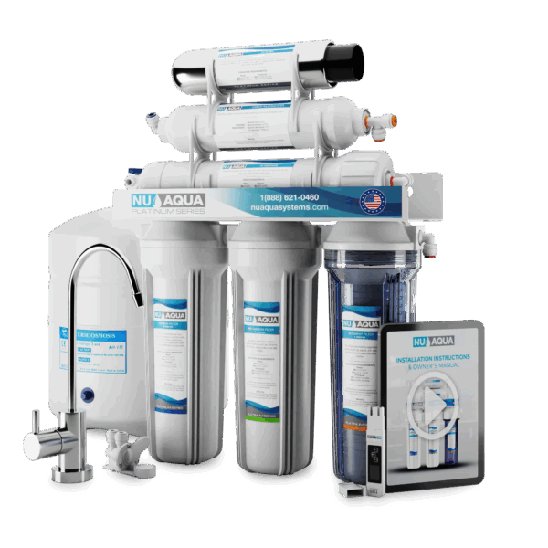 0f50f8fe25f34b9693717d81f9cd073b NU Aqua Platinum Series 6 Stage UV Ultraviolet 100GPD RO System