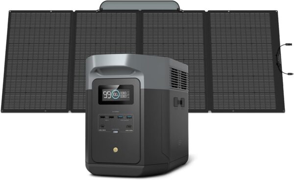 0f5607f2d6d447a78690e4538cd78c49 Portable Power Station DELTA 2 Max, 2400W LFP Solar Generator, Full Charge in 1 Hr, 2048Wh Solar Powered Generator for Home Backup(Solar Panel Optional)