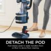 Rotator Pet Pro Lift-Away ADV Upright Vacuum with HEPA Filter, DuoClean PowerFins HairPro and Odor Neutralizer Technology, Pet Hair Pickup, For Carpets & Hardfloors, Dark Grey, LA555