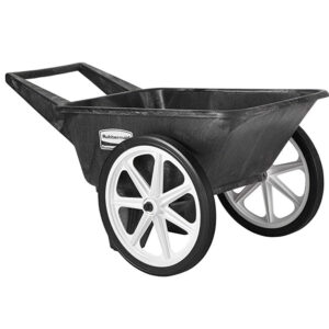 Commercial Big Wheel Cart, 200 Pound Capacity, Black
