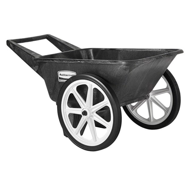 Commercial Big Wheel Cart, 200 Pound Capacity, Black