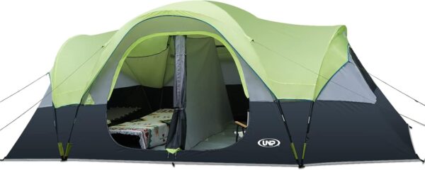 0f89eec8415647cb8e2ef334bc3c23b9 Camping Tent 10-Person-Family Tents, Parties, Music Festival Tent, Big, Easy Up, 5 Large Mesh Windows, Double Layer, 2 Room, Waterproof, Weather Resistant, 18ft x 9ft x78in