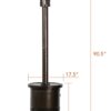 48,000 BTU Bronze Stainless Steel Patio Heater SRPH32