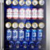 Mini Fridge 130 Can Beverage Refrigerator Cooler, 3.2 Cu.Ft Drink Fridge for Soda Wine Beer, Adjustable Temperature Control for Home Office, Black