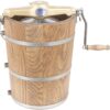 6 qt Country Ice Cream Maker – Classic Wooden Tub – Hand Crank