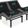 Best Choice Products Ergonomic Twin XL Size Adjustable Bed Frame, Electric Base w/Wireless Remote Control, Nightlight, Massager, 2 USB Ports