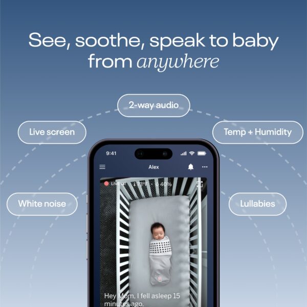 Nanit Pro Smart Baby Monitor & Floor Stand - White