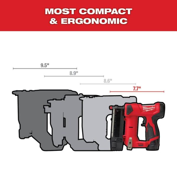 M12 12-Volt 23-Gauge Lithium-Ion Cordless Pin Nailer with M12 2.0 Ah Battery 2540-20-48-11-2420