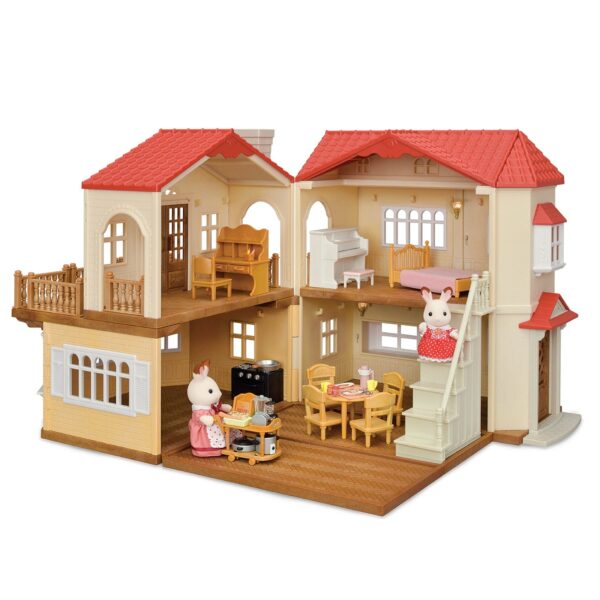 119eb204dd15430a8a937c11d570e91a Calico Critters Red Roof Country Home, Dollhouse Playset with Figures, Furniture and Accessories