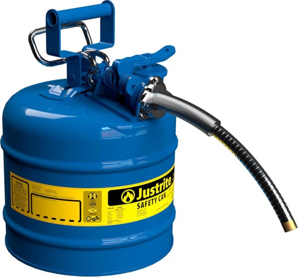 11aaa727b31e4b61a156dbc66336f2f2 5-Gallon Type II Red Safety Gas Can – OSHA-Approved Steel Fuel Container with Flame Arrester, Self-Closing Lid & 1" Flexible Spout (7250130)