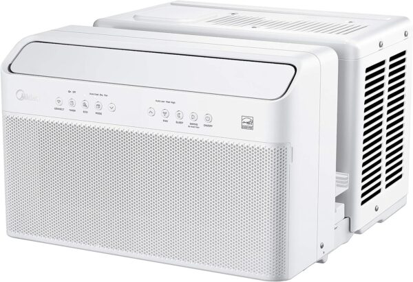 121fdc5f64d1422fa890c20c29fd79a5 Midea U-Shaped Inverter Window Air Conditioner 12,000BTU with Open Window Flexibility, Robust Installation,Extreme Quiet, 35% Energy Saving, Smart Control, Alexa, Remote, Bracket Included (Renewed)