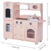 Little Chef Westchester Retro Wooden Play Kitchen, Pink