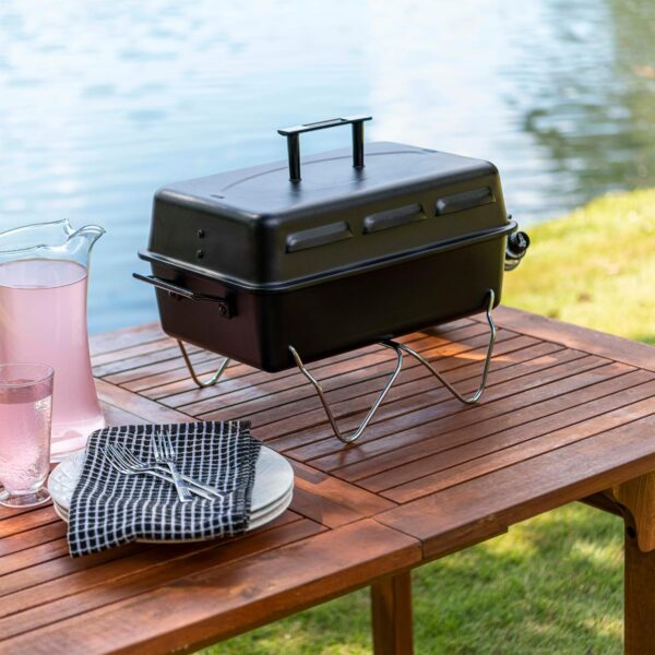 12de50197f1b403580a6eb6080f56144 Portable Convective 1-Burner Stainless Steel Propane Gas Grill - 465133010