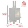 US Stove 750 Sq. ft. Tiny Wood Stove