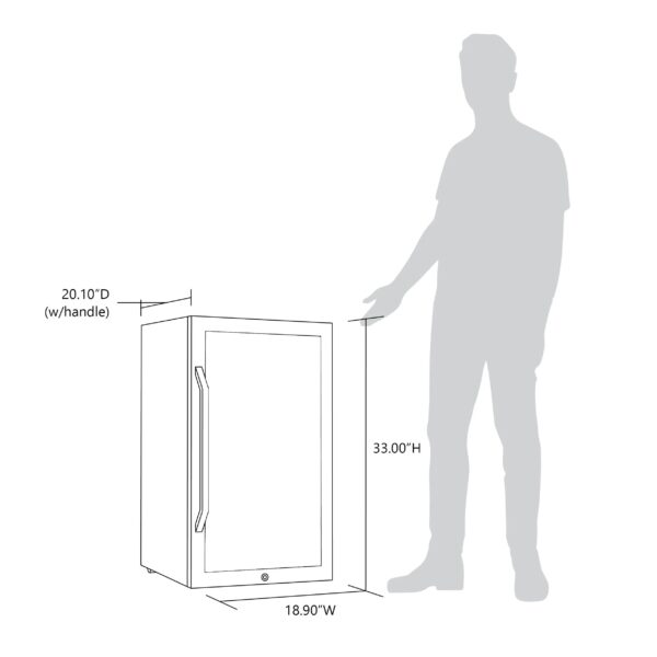 1335b43a59424fa5ab7746f546dafa79 Newair 126 Can Beverage Refrigerator Cooler, Freestanding Mini Fridge with SplitShelf in Stainless Steel for Home, Office or Bar