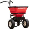 Buyers Products 3039632R Grounds Keeper Commercial Walk Behind Push Spreader, 100lb Capacity, For Salt, Ice & Snow Melt, Included Grate & Cover With Enclosed Gearbox for Protection