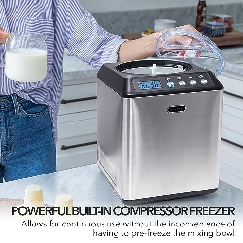 137466bff4d94272b93f272d371bde27 Whynter ICM-201SB Upright Automatic Ice Cream Maker with Built-in Compressor