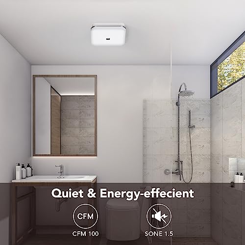 13878185501d47d2a159d7a6a5644493 OREiN Bathroom Exhaust Fan with Light, 26W Bathroom Fan with LED Light