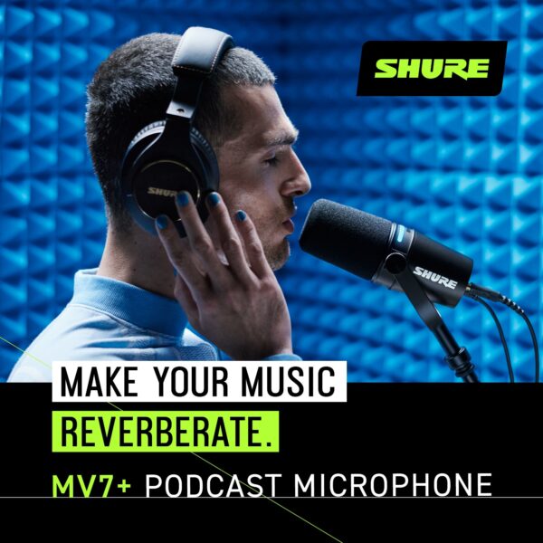 Shure - MV7+ USB-C/XLR Dynamic Podcast Microphone