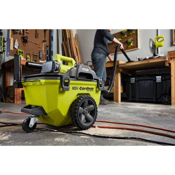 ONE+ 18V Cordless 6 Gal. Wet/Dry Vacuum Kit with 4.0 Ah Battery, Charger and Vacuum Accessories P770KN