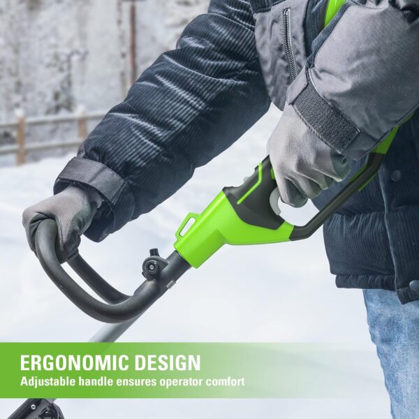 142aced5ea9a42c9a14a65916099a5a6 12-inch cordless snow shovel, includes 4.0Ah battery and charger