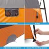 CORE Straight Wall Cabin Tents | 10 Person / 11 Person / 12 Person Large Multi Room Family Tents for Car Camping & Outdoor Adventures