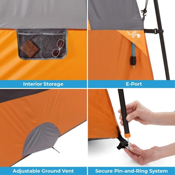 146efa45958745d6ae292963b7508702 CORE Straight Wall Cabin Tents | 10 Person / 11 Person / 12 Person Large Multi Room Family Tents for Car Camping & Outdoor Adventures