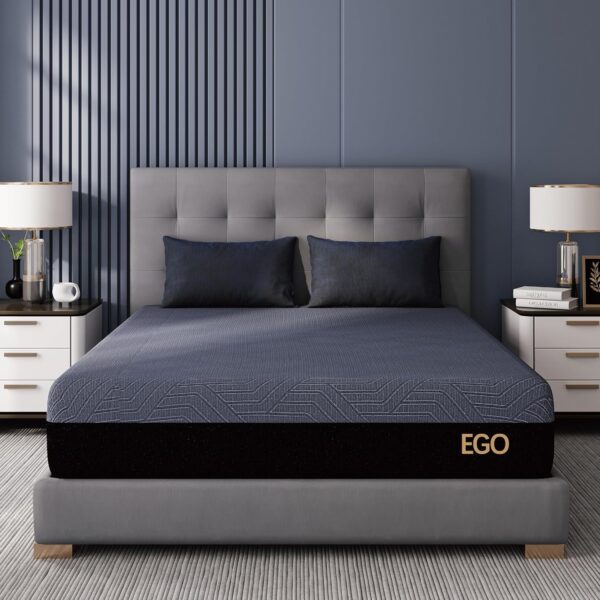 1484fff58a1f47e3aaf7ce430588f535 S14 Inch King Size Memory Foam Mattress for Back Pain, Cooling Gel Mattress Bed in a Box, Made in USA, CertiPUR-US Certified, Therapeutic Medium Mattress, 76x80x14 Black