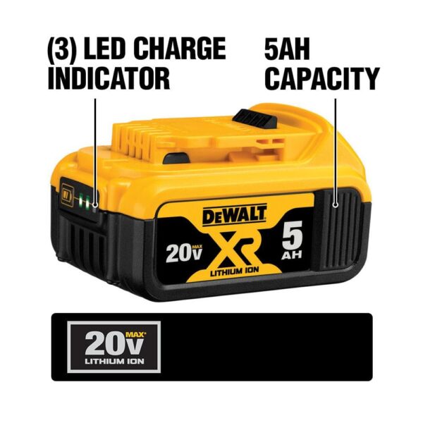 20V MAX Brushless Cordless Battery Powered String Trimmer Kit with (1) 5Ah Battery & Charger DCST922P1