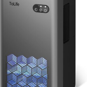 ToLife Dehumidifiers for Room, 95 OZ Water Tank, Dehumidifiers for Basement, Home