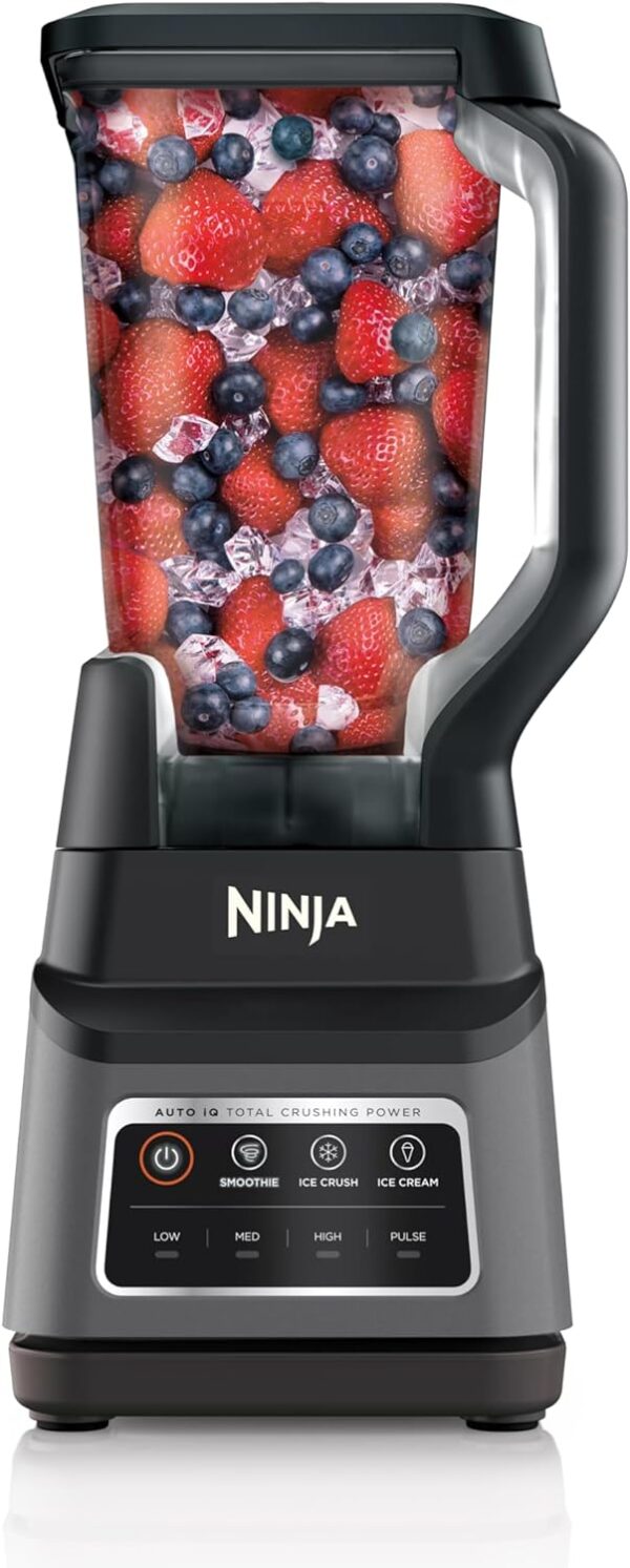 15097cb1e7944ebf9e3029e29c7f2bd3 BN801 Professional Plus Kitchen System, 1400 WP, 5 Functions for Smoothies, Chopping, Dough & More with Auto IQ, 72-oz.* Blender Pitcher, 64-oz. Processor Bowl, (2) 24-oz. To-Go Cups, Grey