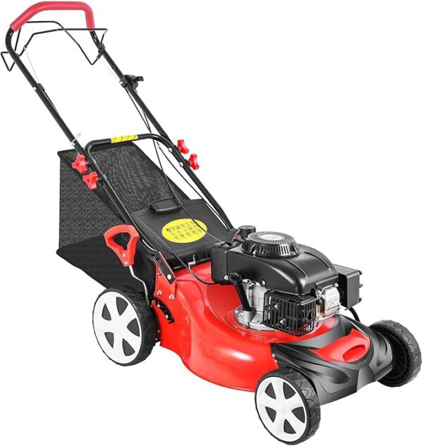 151d844af6b147bbbd738dfc03162c38 Self Propelled Gas Lawn Mower, 20-Inch 140cc OHV Engine 3-in-1 Gas Mower,Adjustable Cutting Height for Sports Fields, Community Greening, Municipal Greening